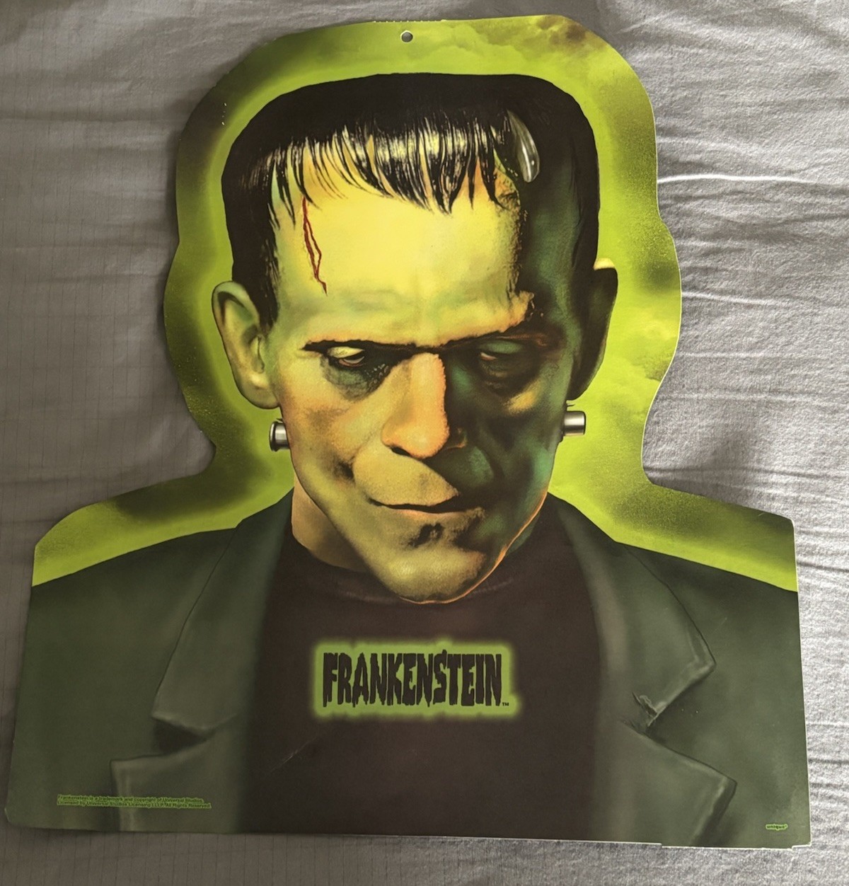 Universal Monsters Frankenstein Die Cut Head Portrait -Boris Karloff - Two Sided Universal Monsters Frankenstein Die Cut Head Portrait -Boris Karloff - Two Sided