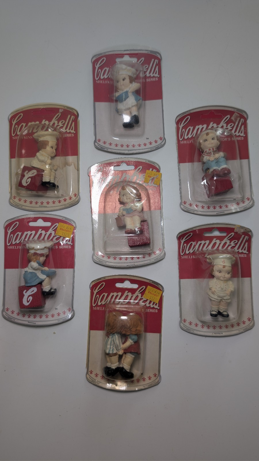 🐸 Campbell's Shelfkins Collector's Series 1990 Souper Kids Lot Of 7 New 🐸 Campbell's Shelfkins Collector's Series 1990 Souper Kids Lot Of 7 New