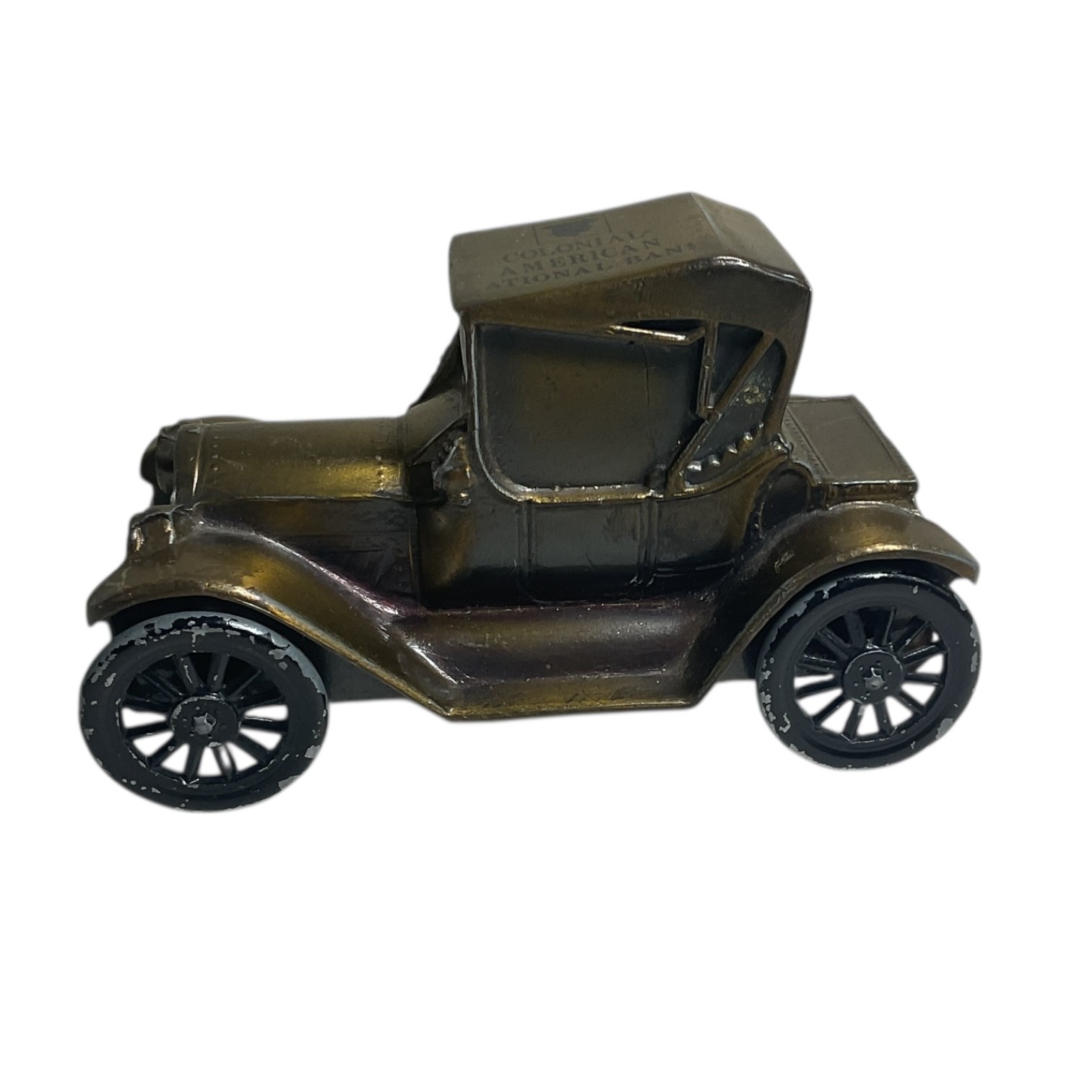 Vintage Banthrico 1915 Chevy Roadster Coin Bank Colonial American National Bank