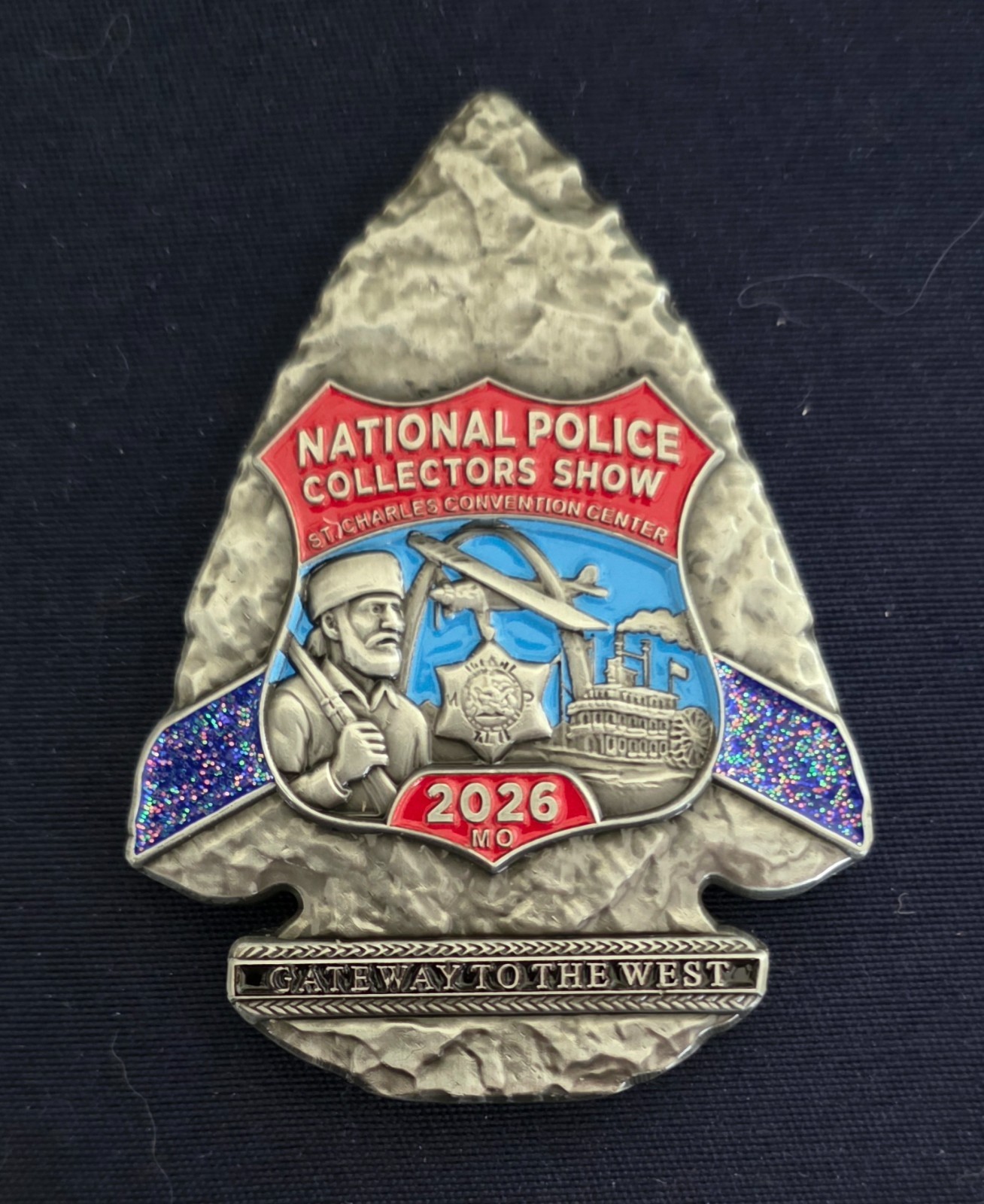 Missouri State 2026 National Police Collectors Show Challenge Coin Arrowhead