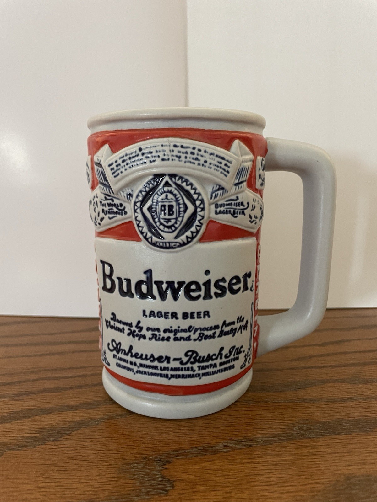 Budweiser Label CS18 Stein Ceramarte