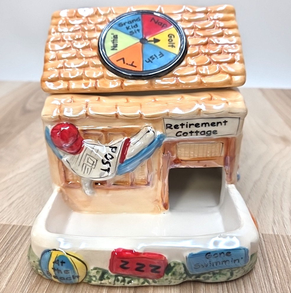Rare 2005 Lefton Retirement Cottage Porcelain, Great Retirement Gift (B35)