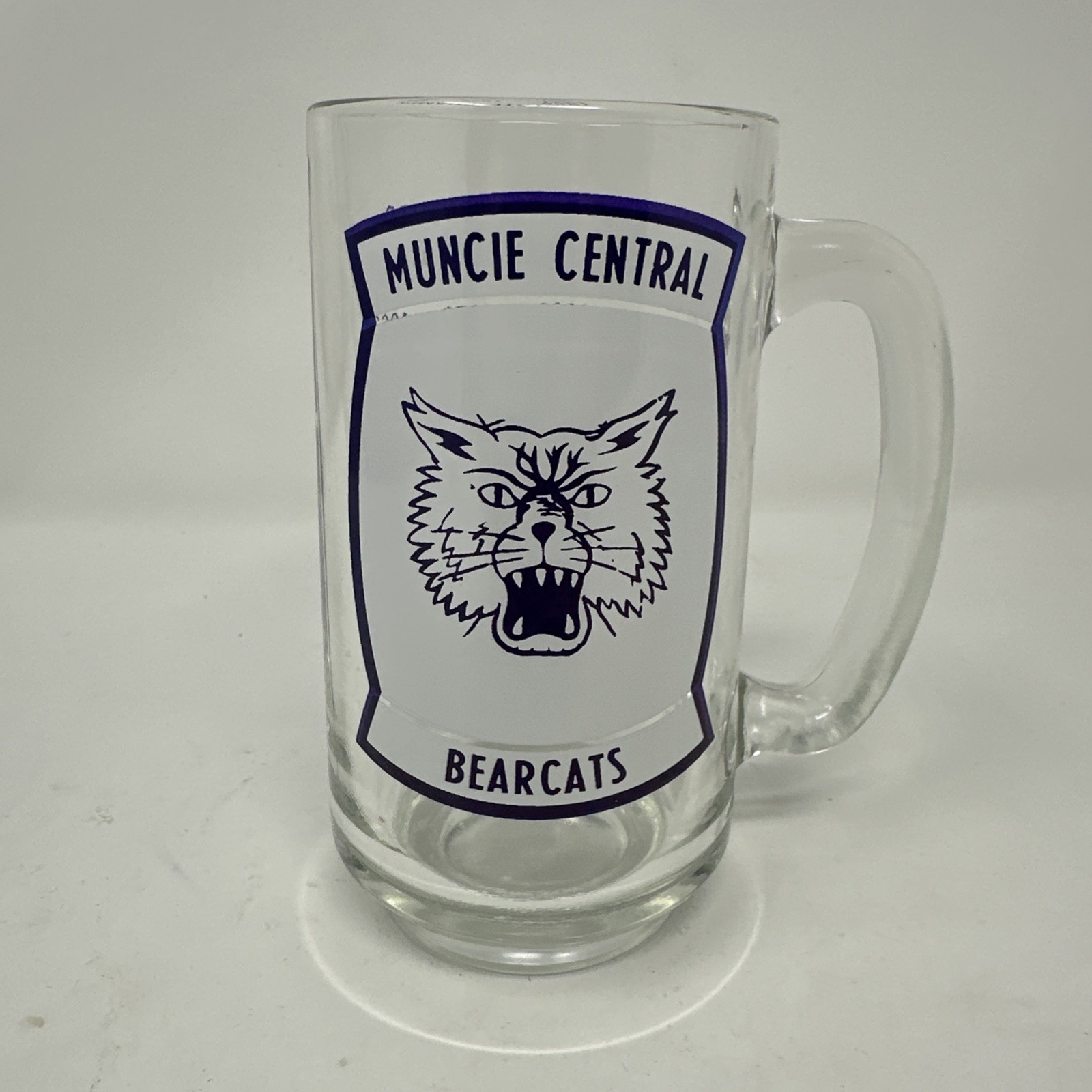 Vintage Muncie Central High School Glass