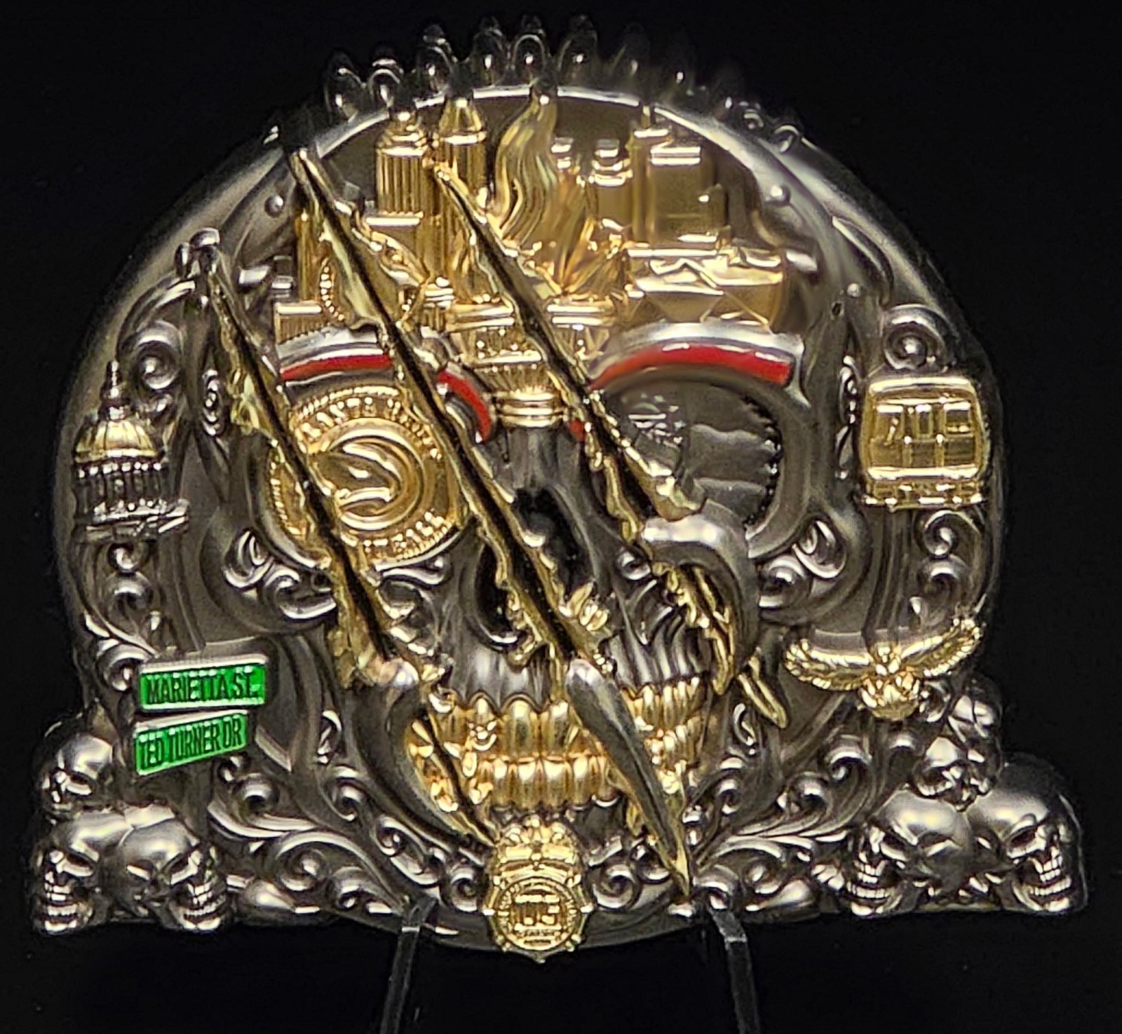 💥LIMITED SERIALIZED SE💥ATLANTA DEA HAWKS Challenge Coin💥HUGE 3