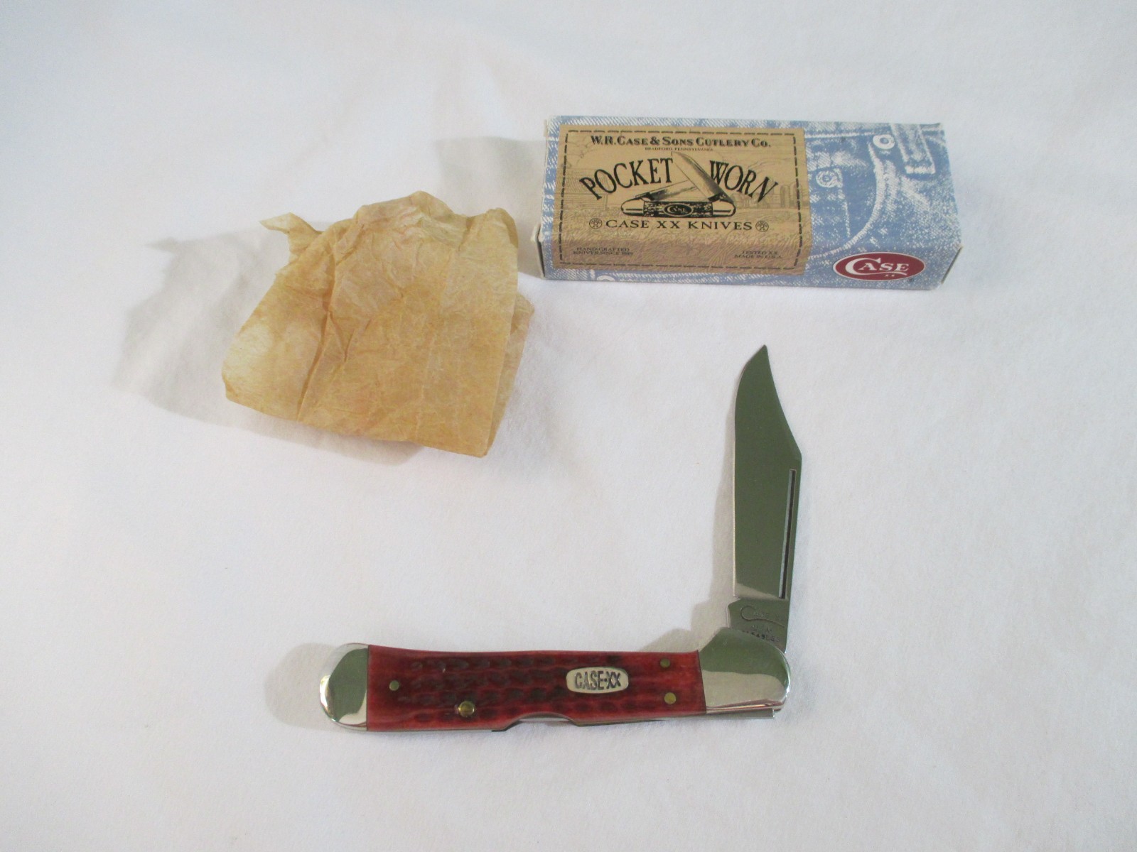 Case XX 1998 Pocket Worn Red Copperlock 61549, Item 00790