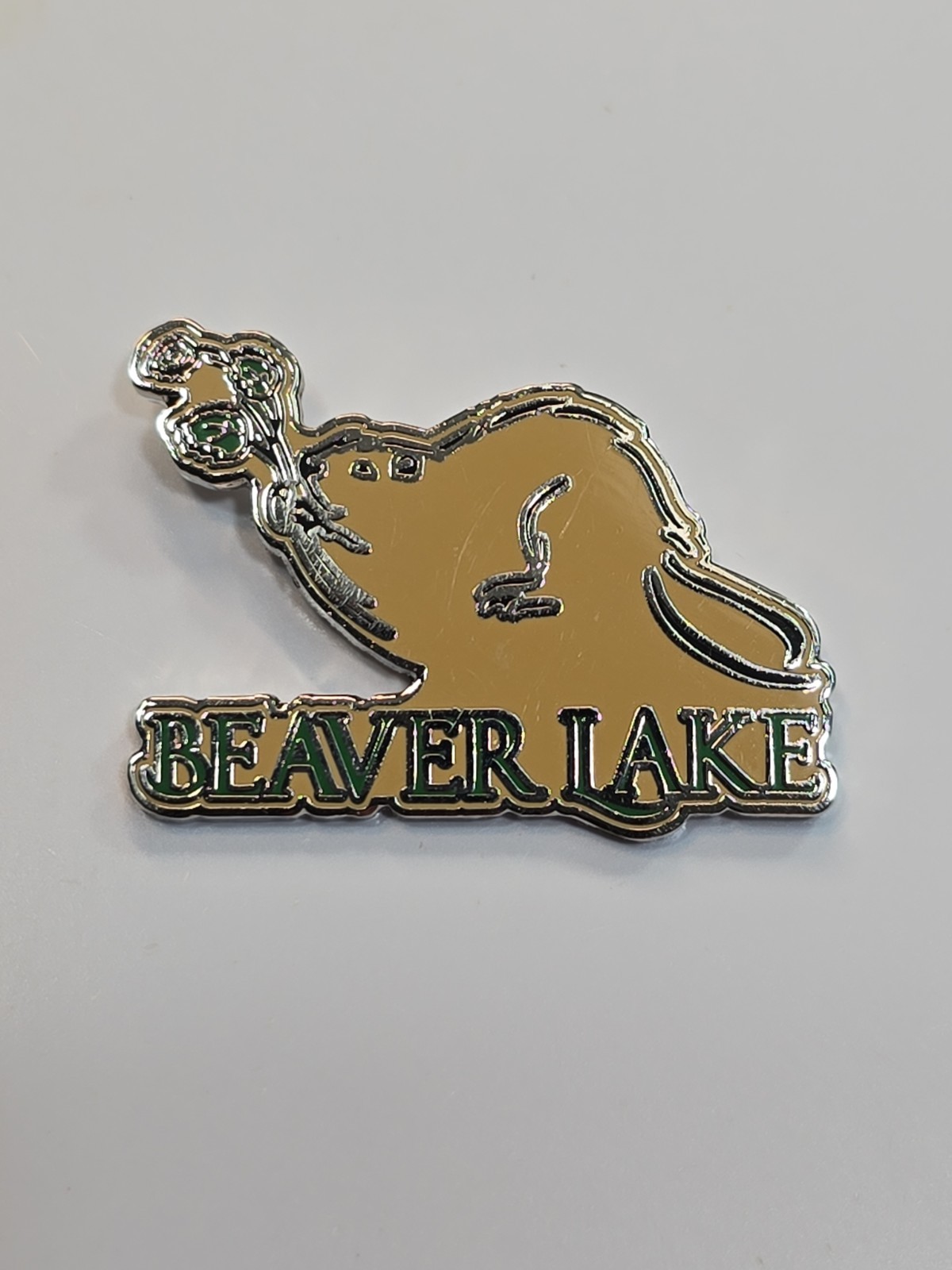 Beaver Lake Travel Souvenir Lapel Pin Arkansas Reservoir Ozarks White River *