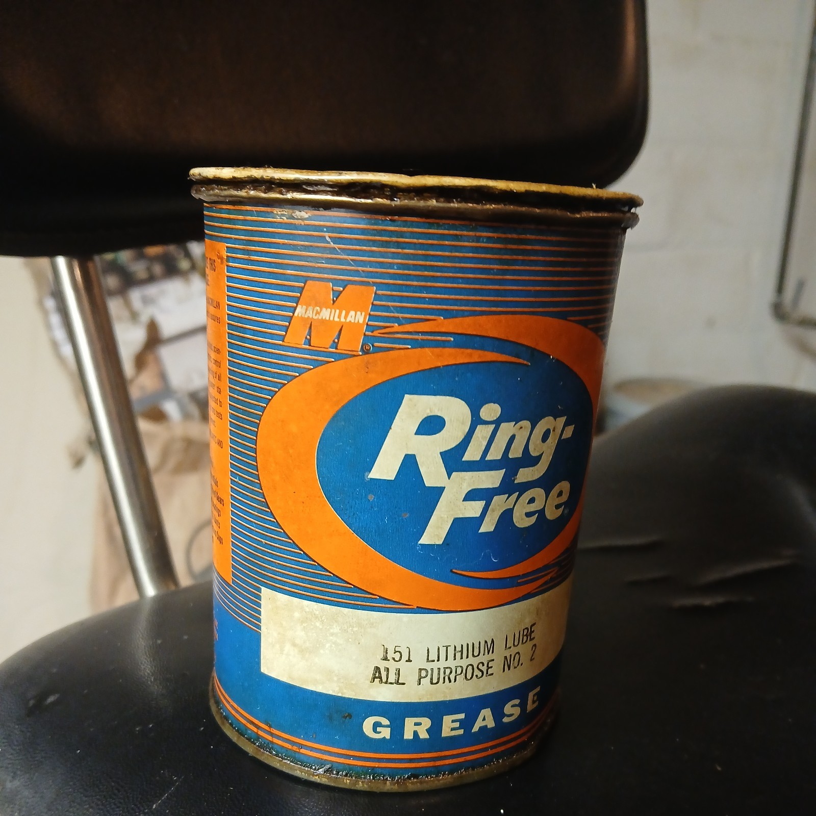 VINTAGE ADVERTISING  RING FREE  1 LB GREASE  AUTO OIL PETROLIANA   A-188