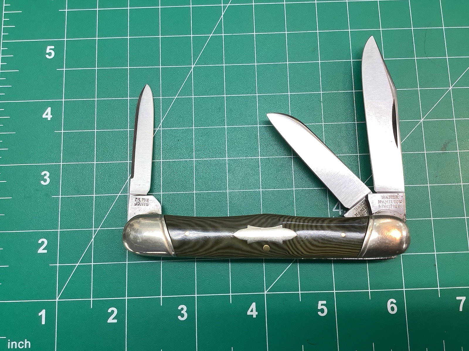 Rare Baker Hamilton & Pacific #3510 3 Blade Knife