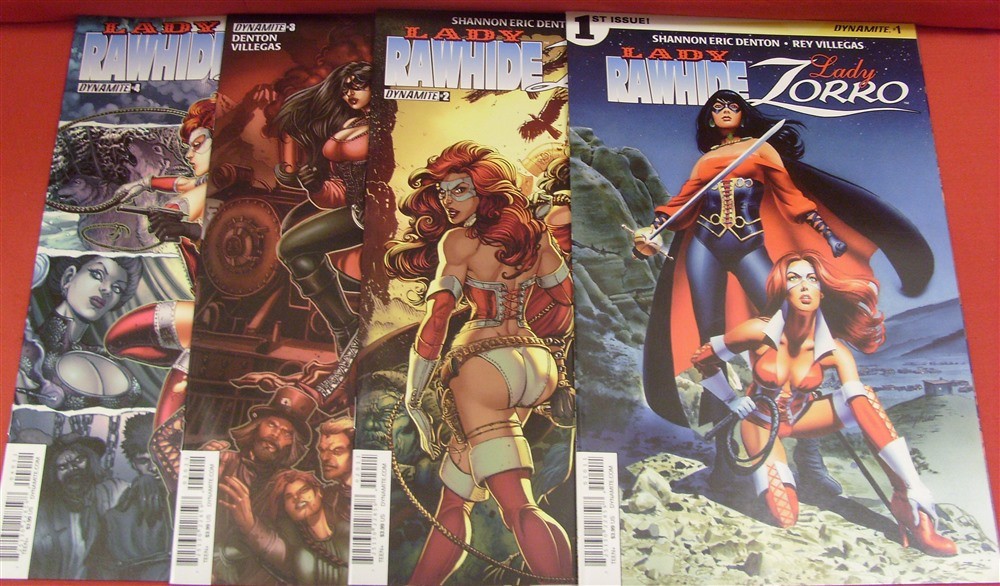 LADY RAWHIDE LADY ZORRO 1-4 A DYNAMITE COMIC SET COMPLETE MAYHEW DENTON 2014 VF+ LADY RAWHIDE LADY ZORRO 1-4 A DYNAMITE COMIC SET COMPLETE MAYHEW DENTON 2014 VF+