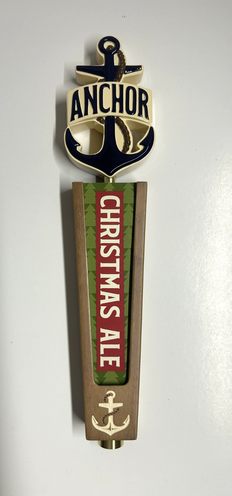 Anchor Brewing Christmas Ale Tap Handle Rare New Design Beer Knob Man Cave