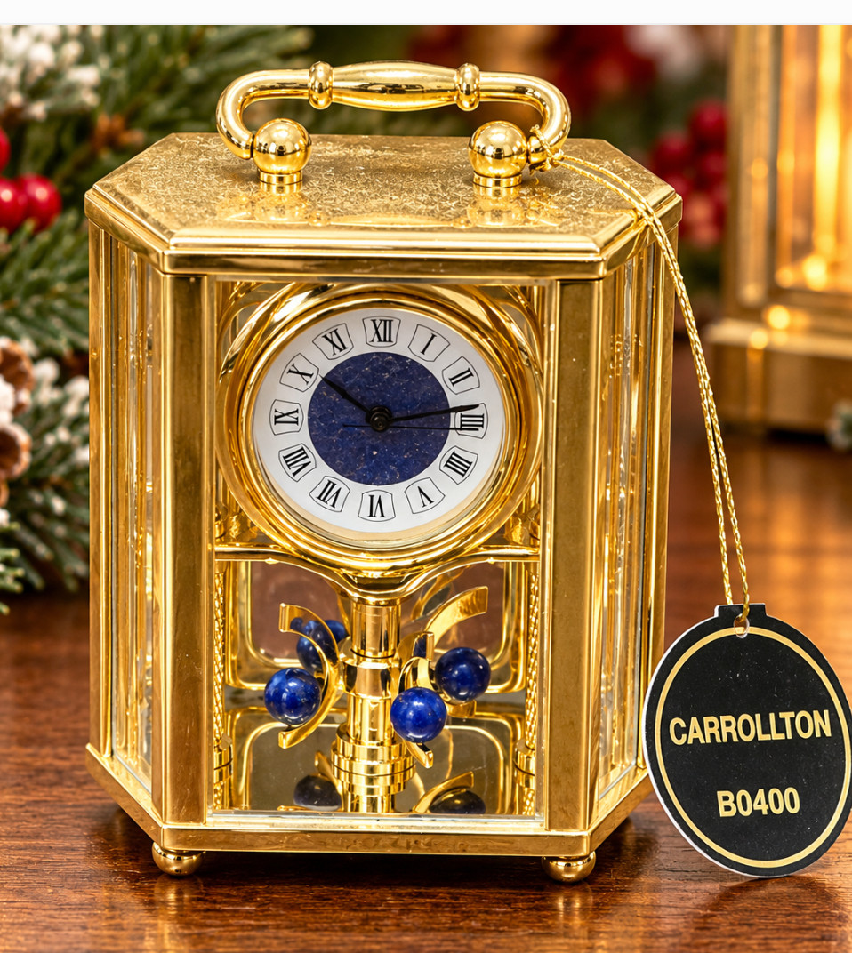 Bulova  Miniature Collectibles Limited Edition 0400  Brass Carriage Clock