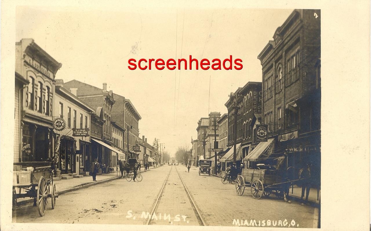 1910 RPPC PHOTO Miamisburg Ohio \