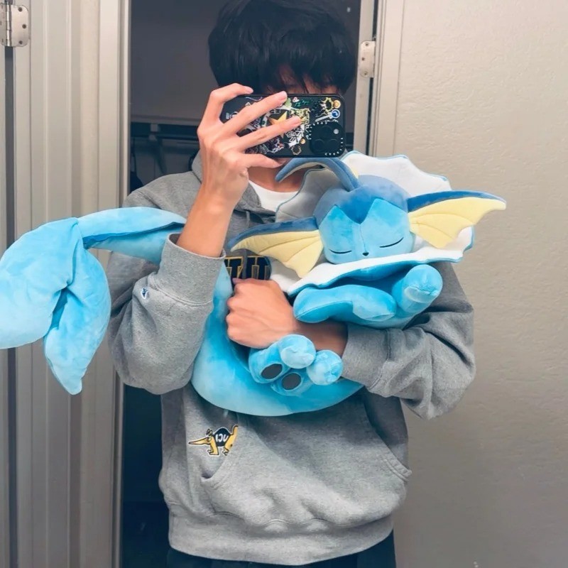 Anime Figure Soft Hug Series Fluffy Vaporeon 50cm Plush Toy Peluche Ani Anime Figure Soft Hug Series Fluffy Vaporeon 50cm Plush Toy Peluche Ani