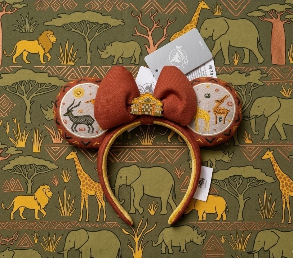 NEW 2026 Disney Parks Animal Kingdom Lodge Ears Headbands W/ Removable Bow NWT NEW 2026 Disney Parks Animal Kingdom Lodge Ears Headbands W/ Removable Bow NWT