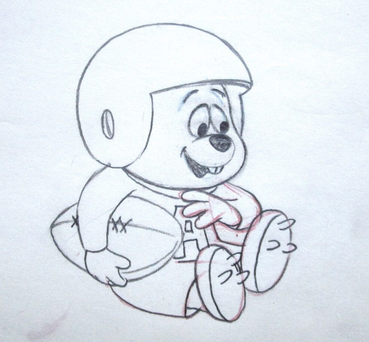 1961 FOOTBALL ALVIN AND THE CHIMPMUNKS TITLES ORIGINAL PRODUCTION cel DRAWING 1961 FOOTBALL ALVIN AND THE CHIMPMUNKS TITLES ORIGINAL PRODUCTION cel DRAWING