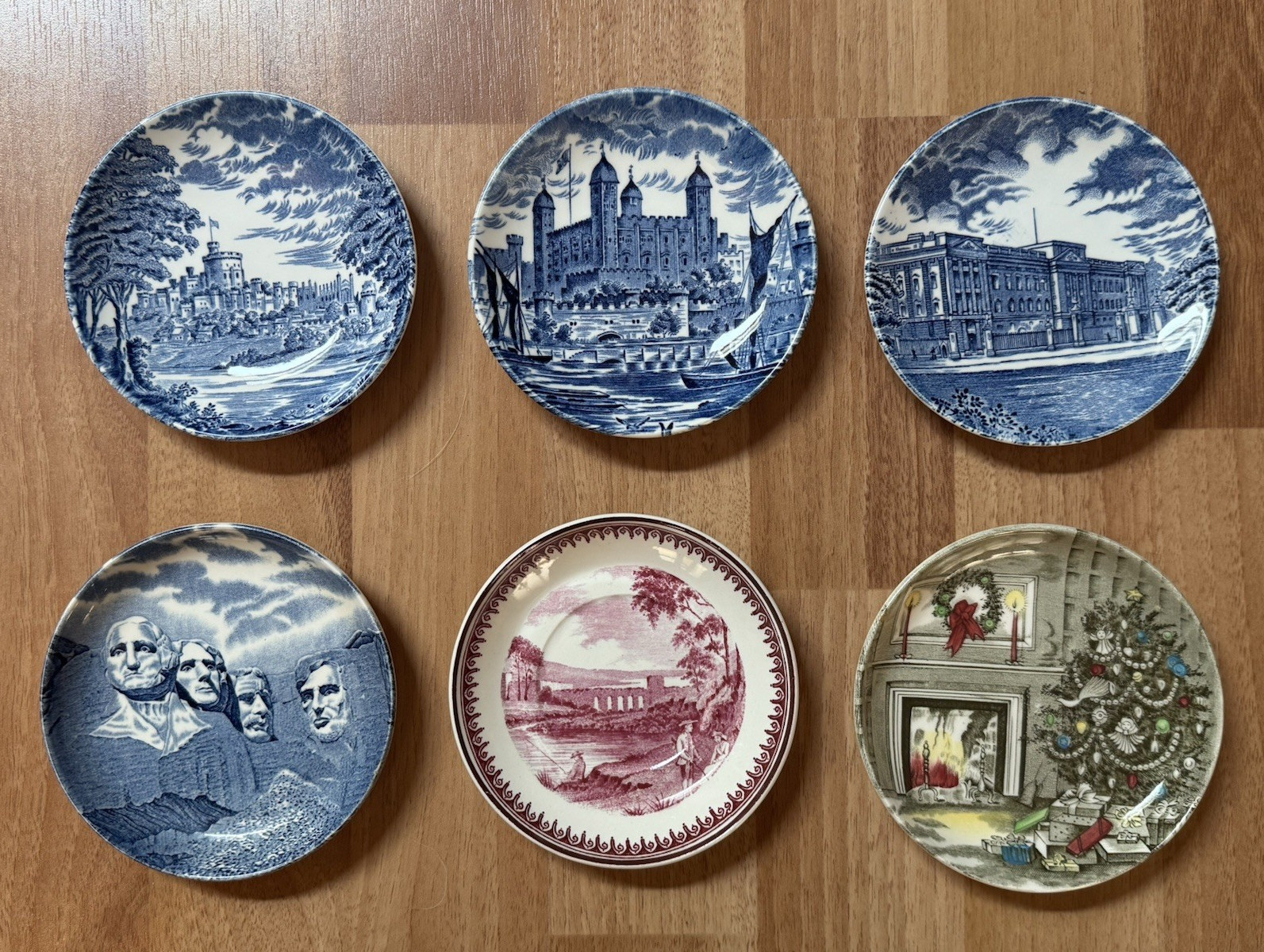 Wedgwood - Johnson Bros - England Lot 6 Collector Plates Royal Homes