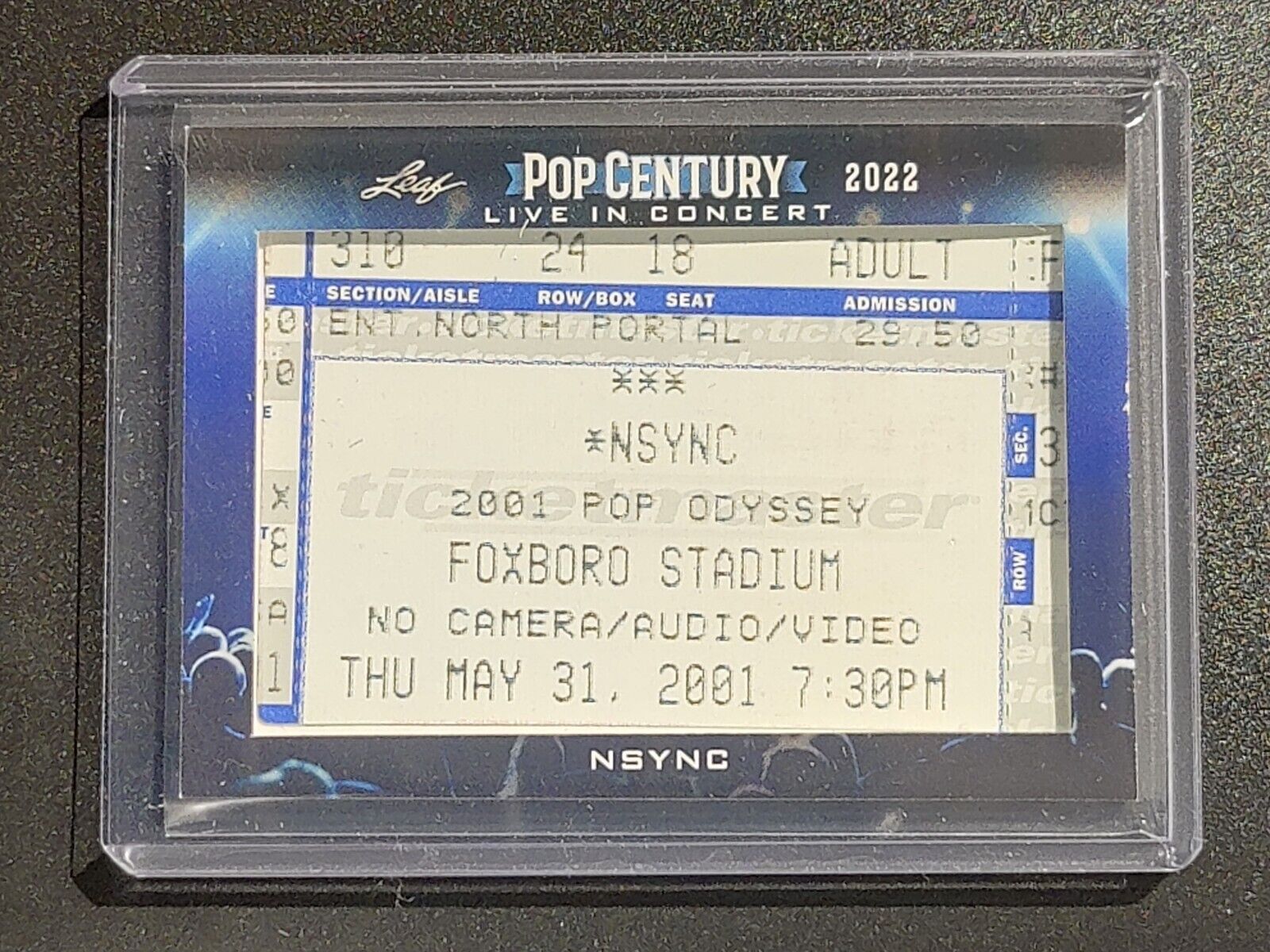2022 Leaf Metal Pop Century - NSYNC Live In Concert Ticket - LIC163