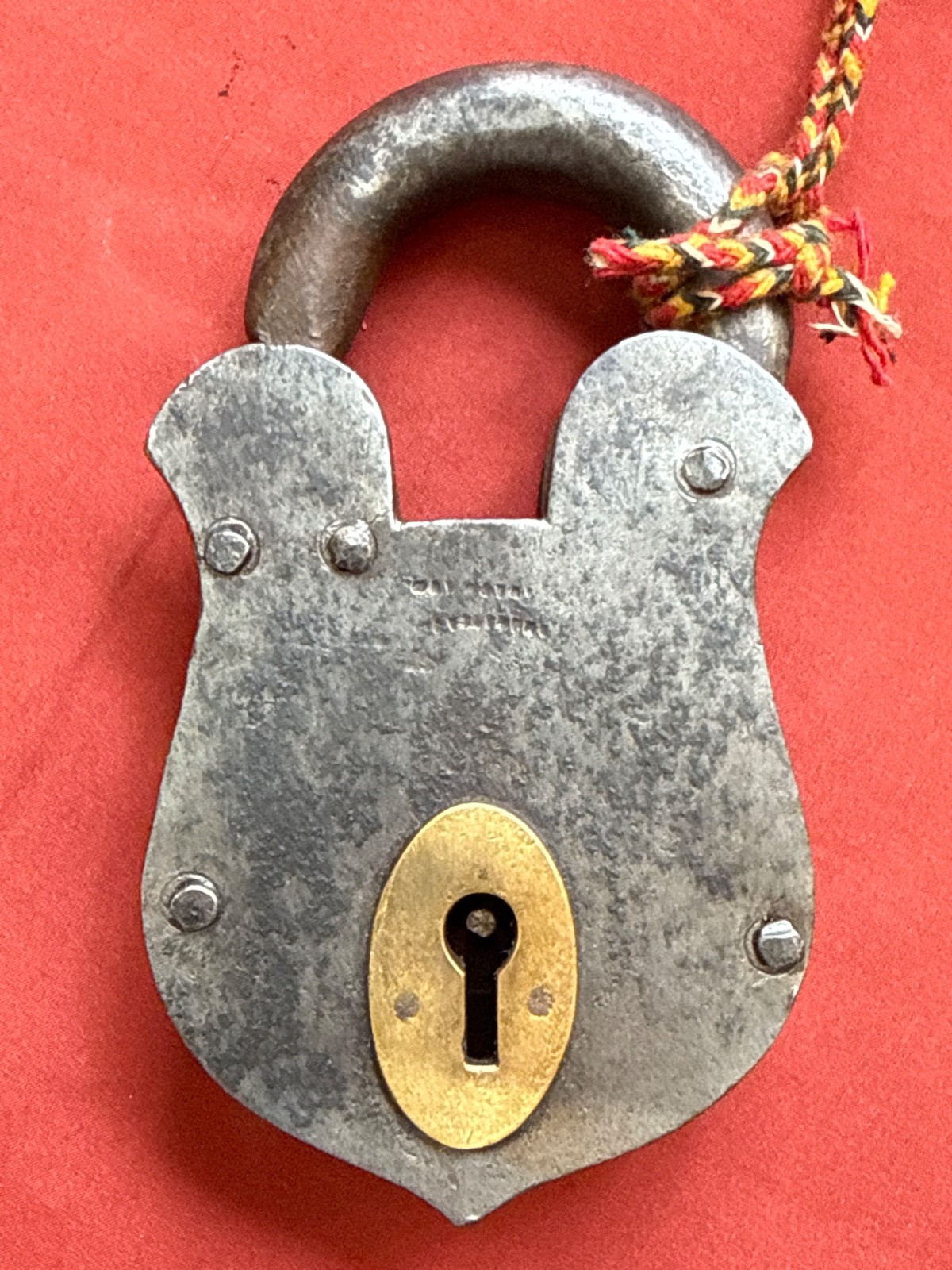 Vintage Rare Antique Tricky/system Iron Lock Key Works Well Big Sir Heavy Weight