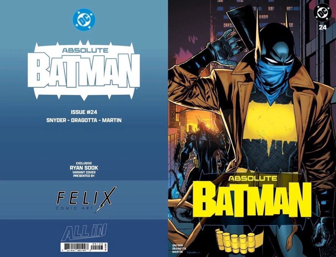 Presale DC Absolute Batman #24 Felix Comic Art Ryan Sook Exclusive Cardstock