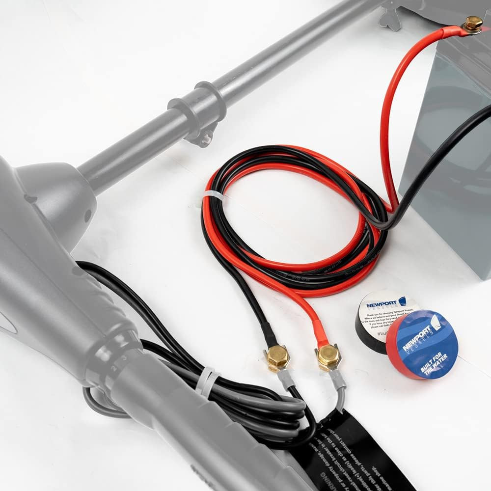 Newports 10Ft Trolling Motor Battery Cable Extension Kit – 8AWG Marine-Grade Wir