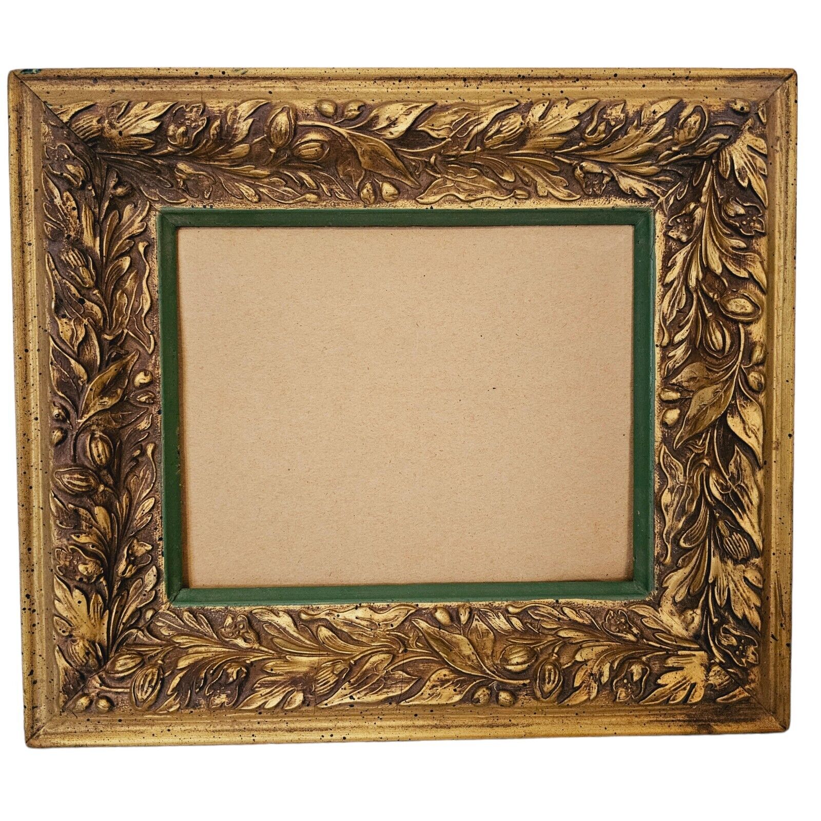 Vintage Ornate Gold Wooden Frame Fits 8