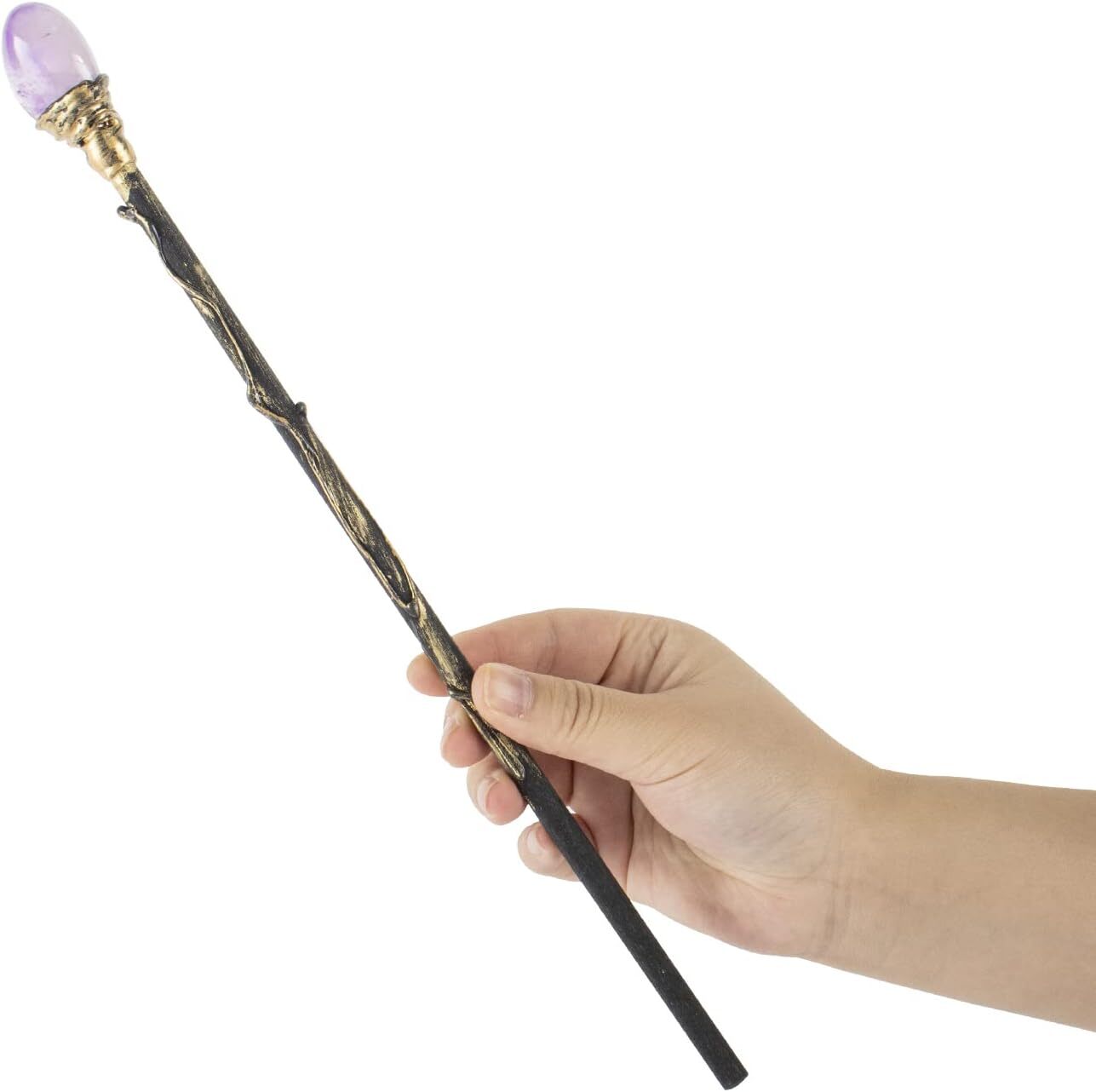 Rich Boxer Fine Handcrafted Amethyst Crystal Magic Wand Cosplay Wand... 