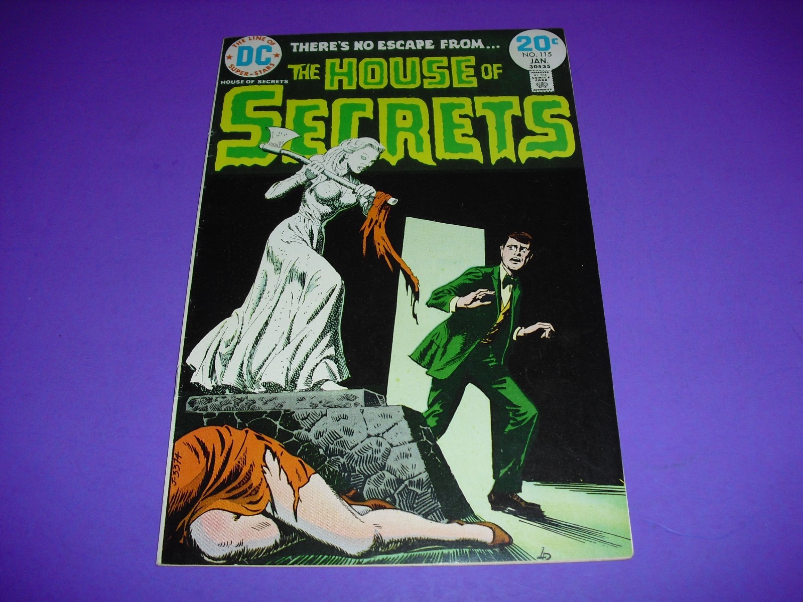 House of Secrets #115 in NM 9.0 COND from 1974 DC Horror vf/nm C492 House of Secrets #115 in NM 9.0 COND from 1974 DC Horror vf/nm C492
