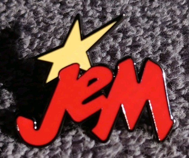 JEM AND THE HOLOGRAMS LOGO Star Enamel pin 80s 90s cartoon music tv series RAD X