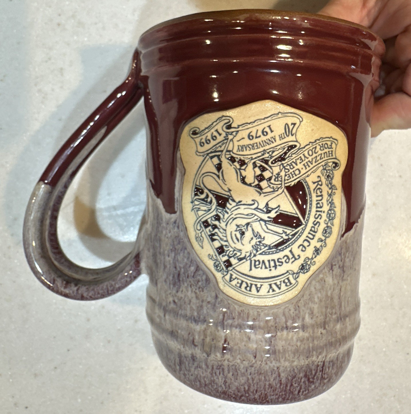 Bay Area Renaissance Festival 20th Anniversary 1979-1999 Beer Mug Stein