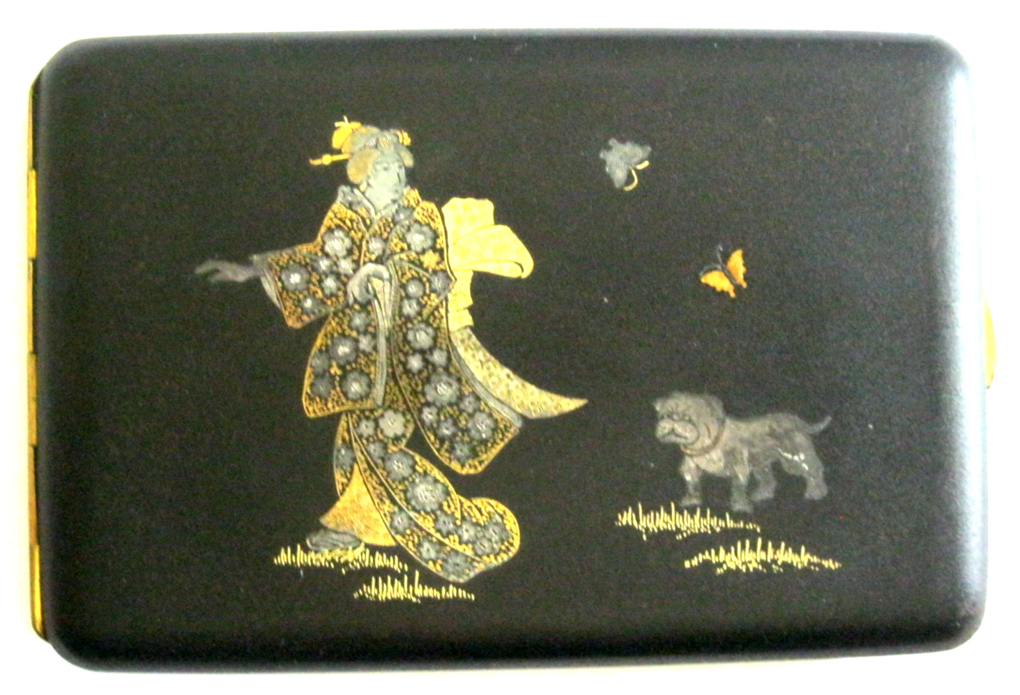 Vintage Amita K24 Japanese Damascene Cigarette Case Minty Condition Vintage Amita K24 Japanese Damascene Cigarette Case Minty Condition
