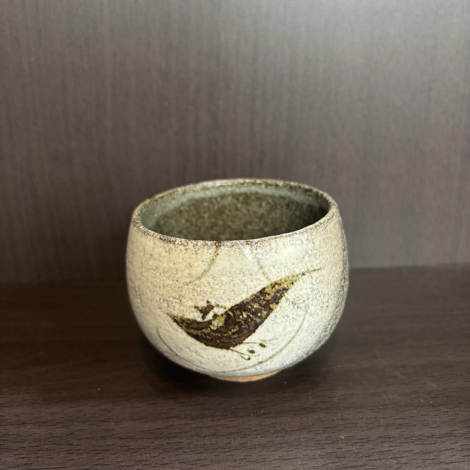 Japanese Hasami Ware Yunomi Tea Cup Wabi Sabi Handmade Pottery Japan