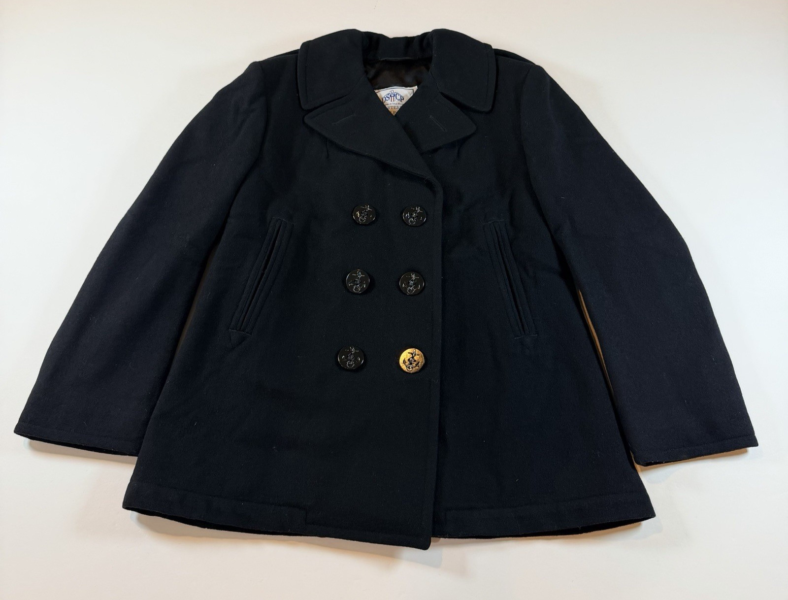 Quarterdeck Collection Military Issued Navy Women\'s Wool Peacoat Size 10S EUC