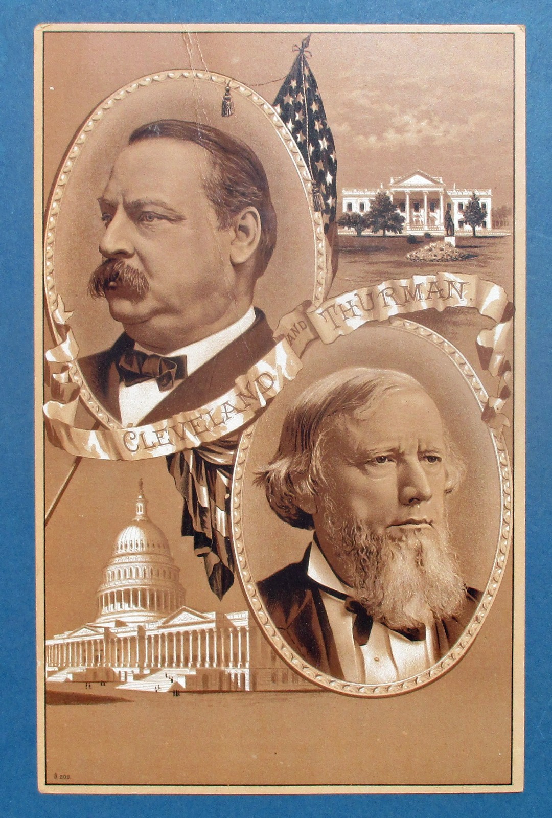 1888 Democrat Cleveland Thurman Advertising Trade Card