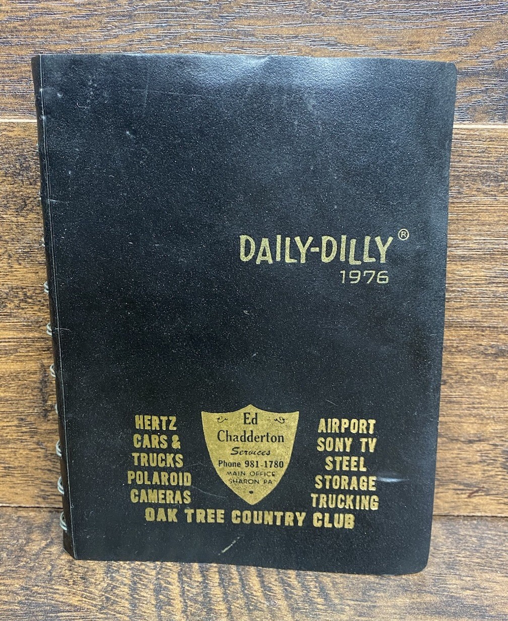 Vintage 1976 Daily-Dilly Adult Humor Desk Diary Planner Risqué Cartoon UNUSED