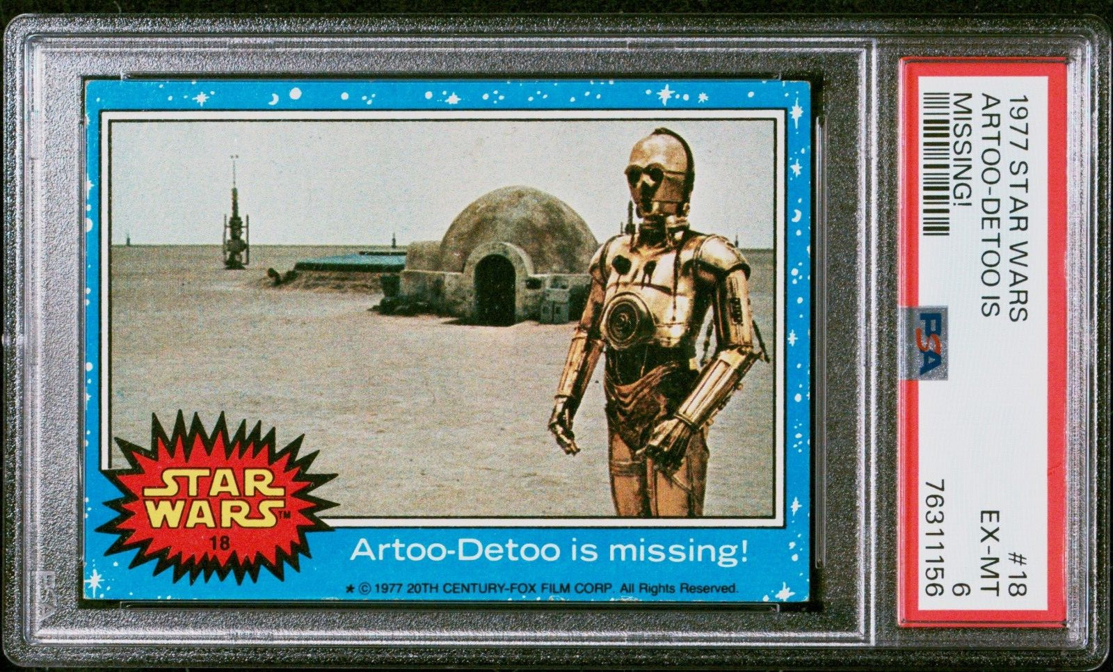 R2D2 C3P0 1977 Star Wars #18 Artoo-Detoo is Missing PSA 6 + COUPONS + 