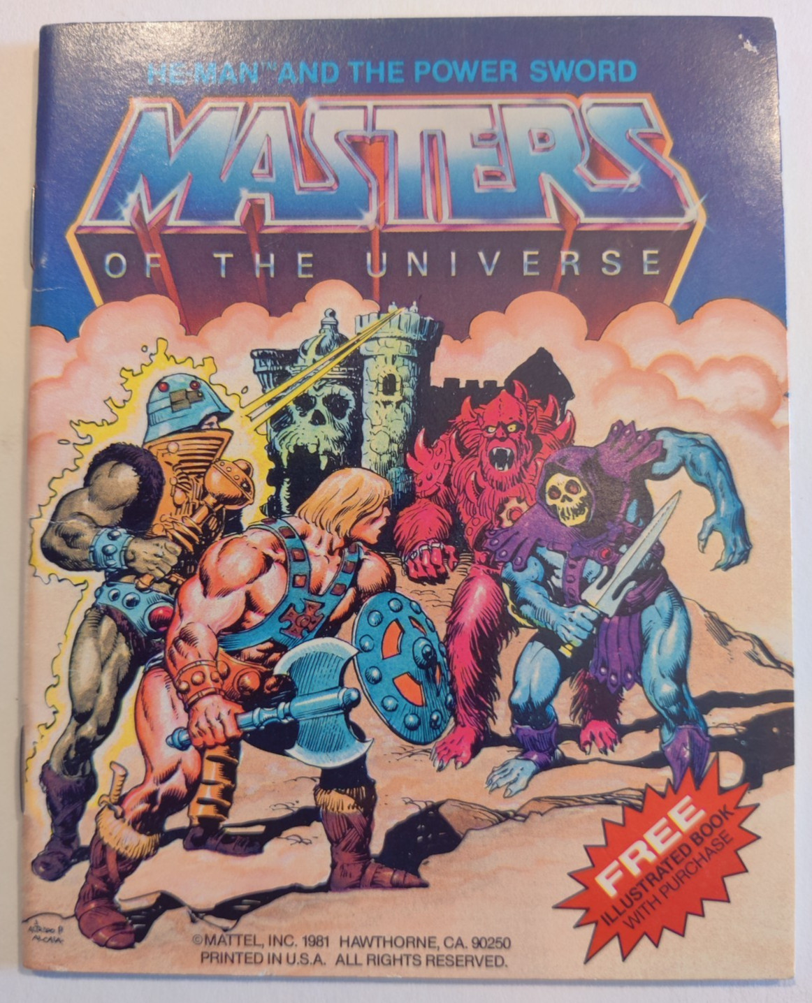Masters Of The Universe: He-Man & The Power Sword 1981 Series 1 Mini Comic BLUE