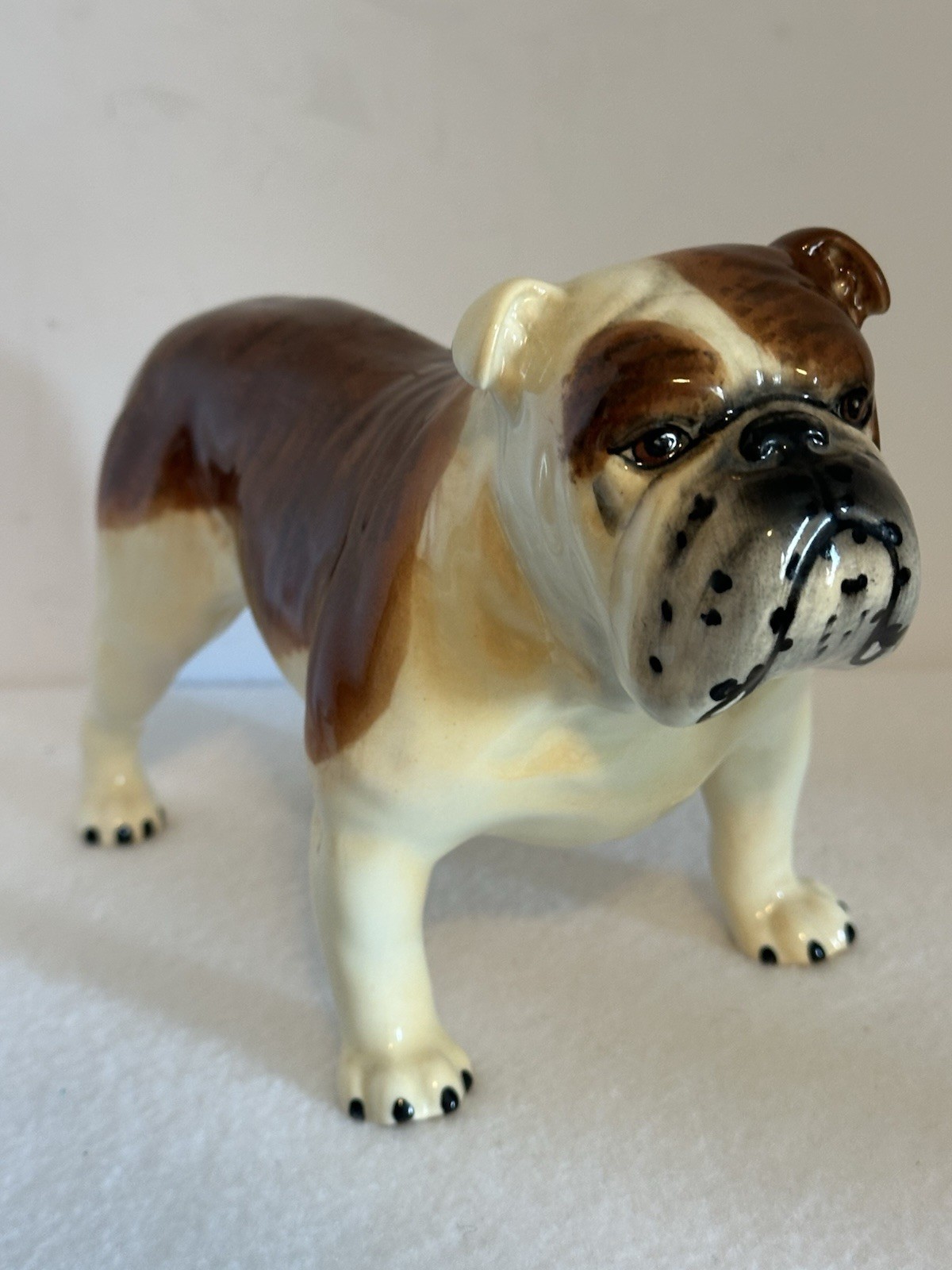 Rare Beswick Champion Basford British Mascot Bulldog Dog Standing 6x8 Figurine