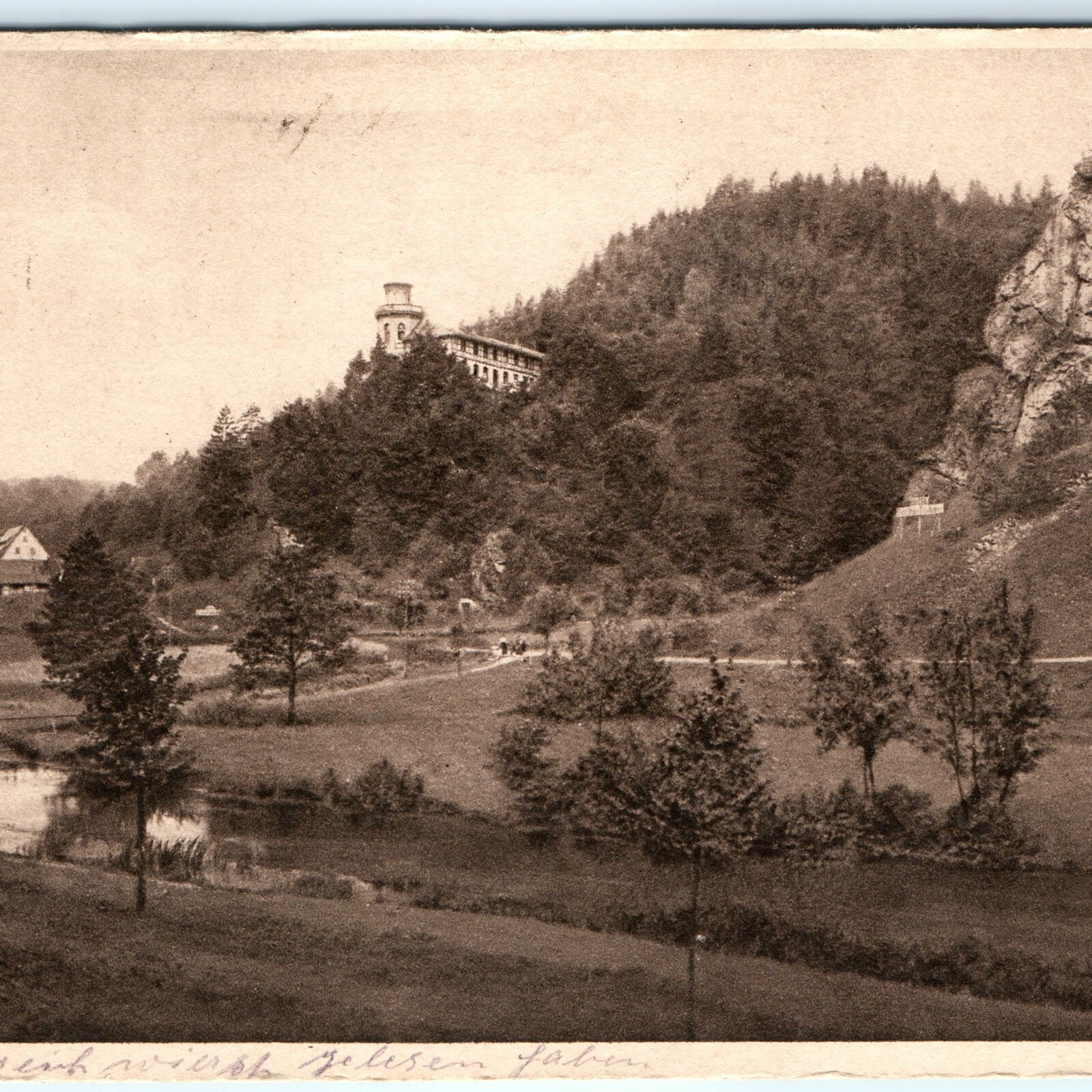 c1910s Rupprechtstegen Germany Postcard Kurhotel Nuremberg Bayern Valley View