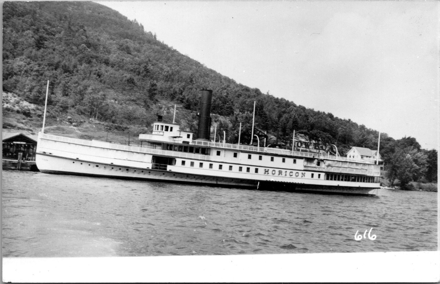 RPPC Steamboat Horicon Lake George NY 1911 Vintage Real Photo Postcard RPPC Steamboat Horicon Lake George NY 1911 Vintage Real Photo Postcard