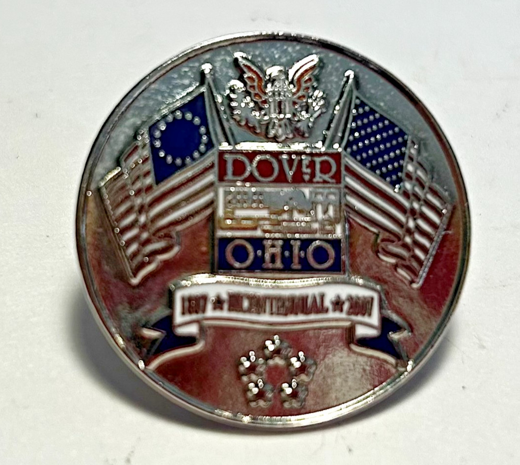 Vintage 2007 Dover Ohio Bicentennial Pin 1801- 2001 New In Pouch Vintage 2007 Dover Ohio Bicentennial Pin 1801- 2001 New In Pouch