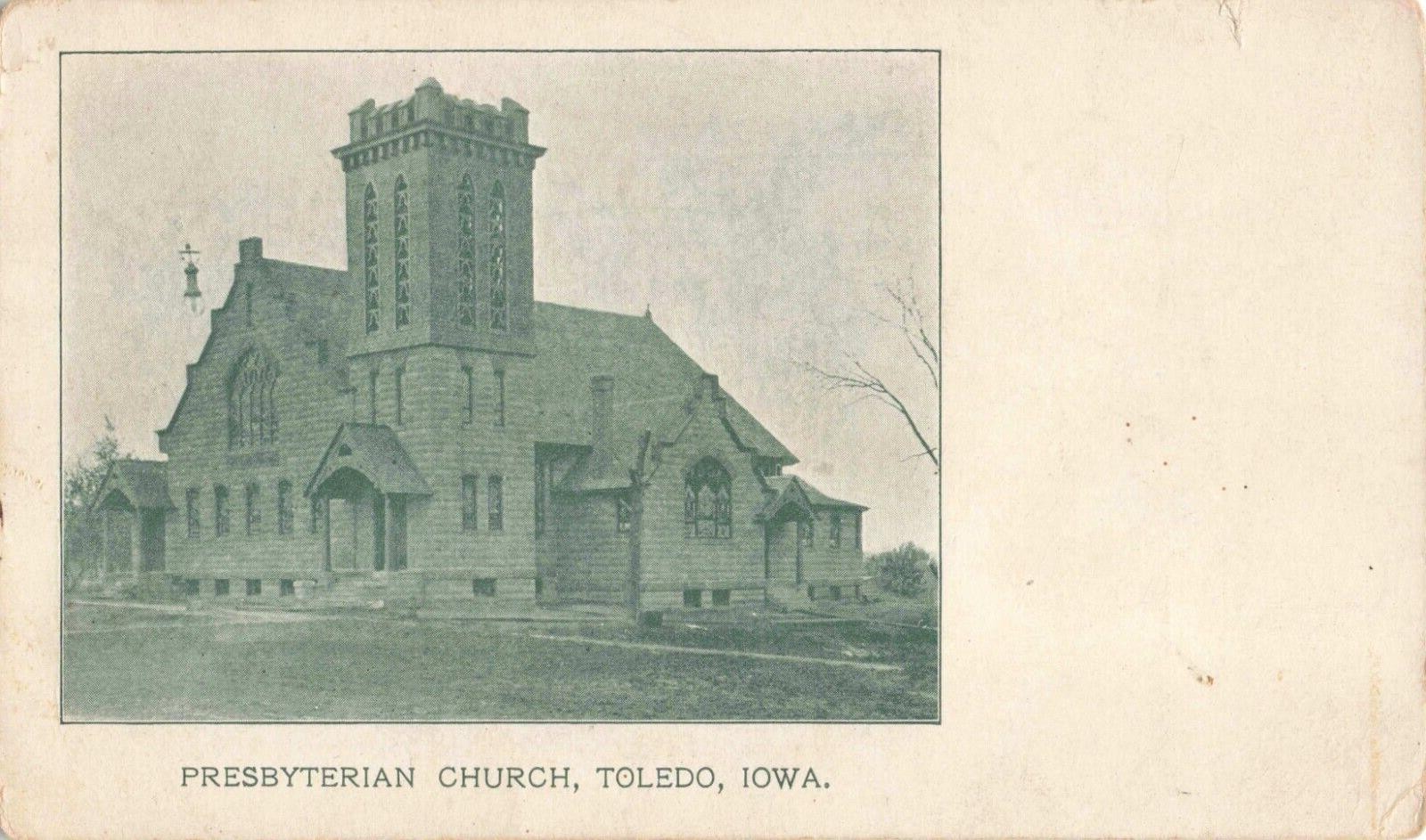 Toledo IA Iowa, Presbyterian Church, Vintage Postcard Toledo IA Iowa, Presbyterian Church, Vintage Postcard