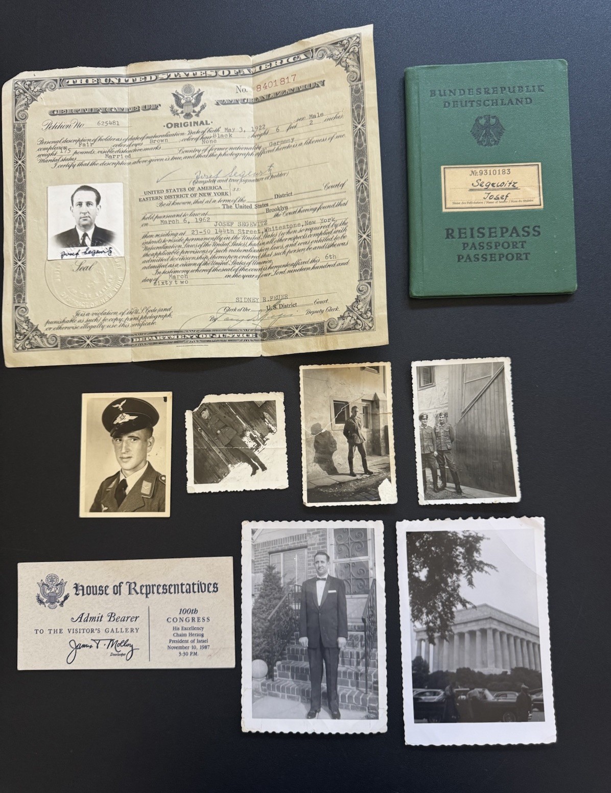 Document Passport German Rare WW2 50’s- 60’s Pictures Naturalization Segewitz Document Passport German Rare WW2 50’s- 60’s Pictures Naturalization Segewitz