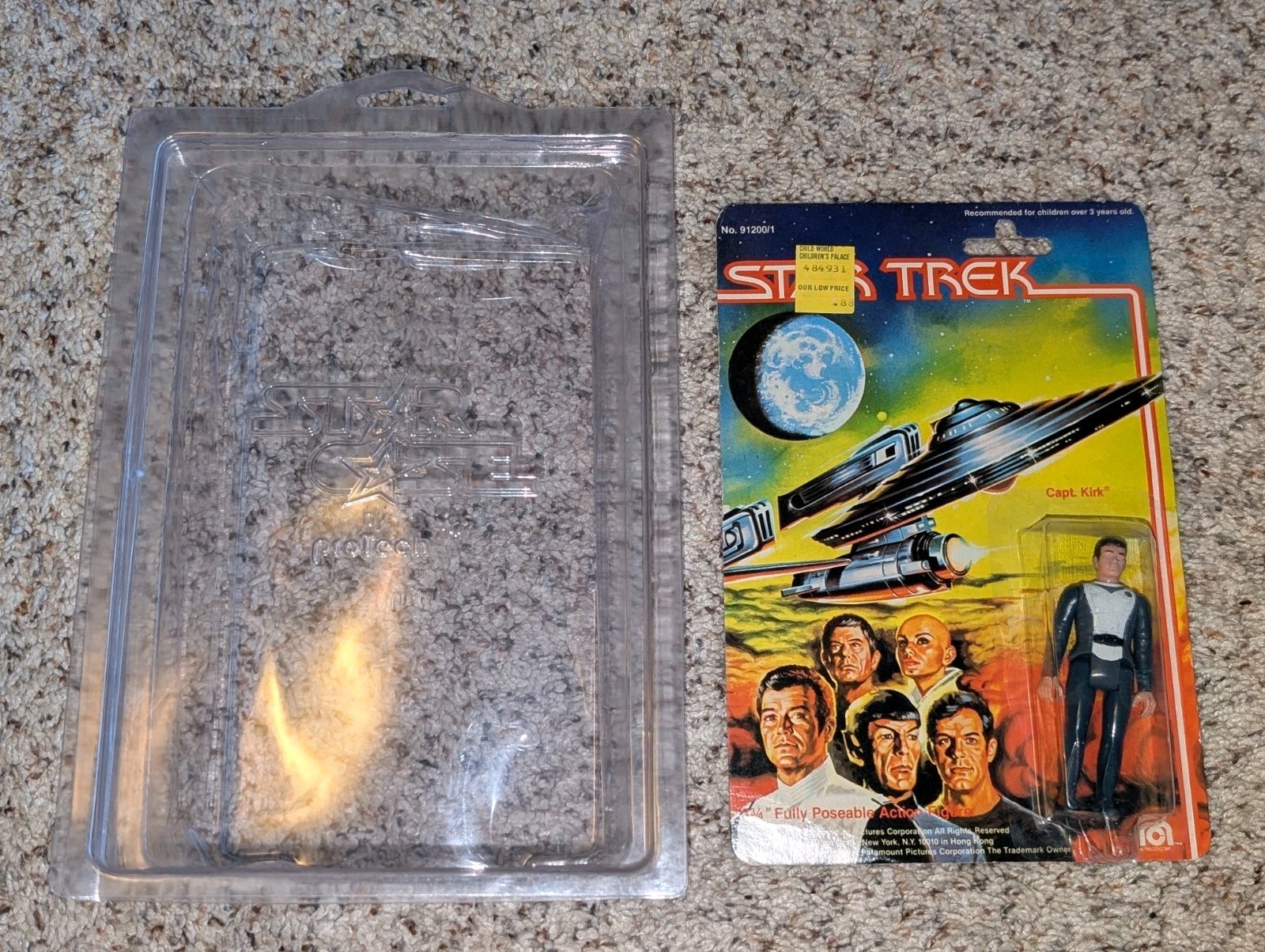 Vintage 1979 Mego Star Trek TMP Captain Kirk 3.75\