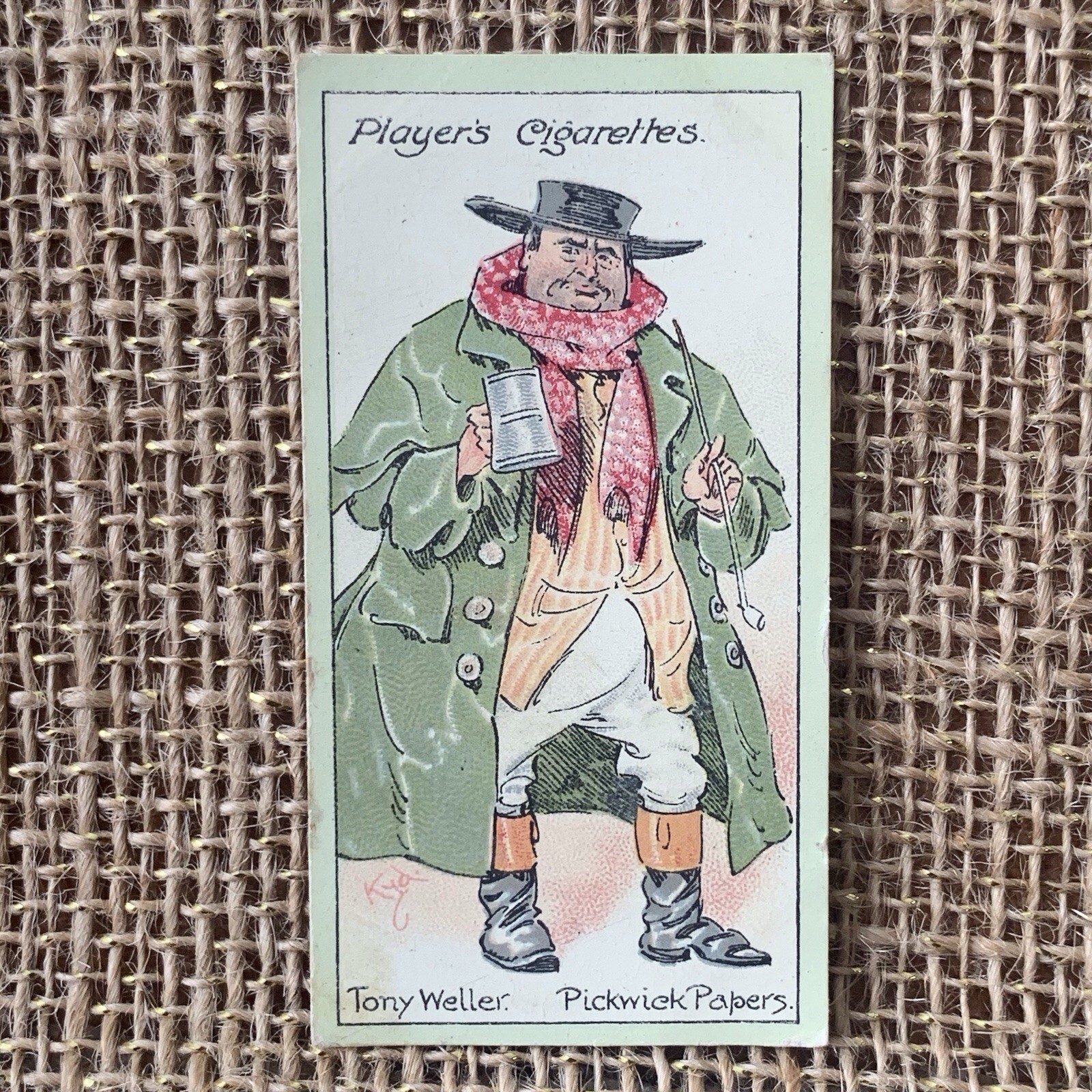 Tony Weller Characters From Dickens #18 1923 John Player Cigarette Tobacco Card Tony Weller Characters From Dickens #18 1923 John Player Cigarette Tobacco Card