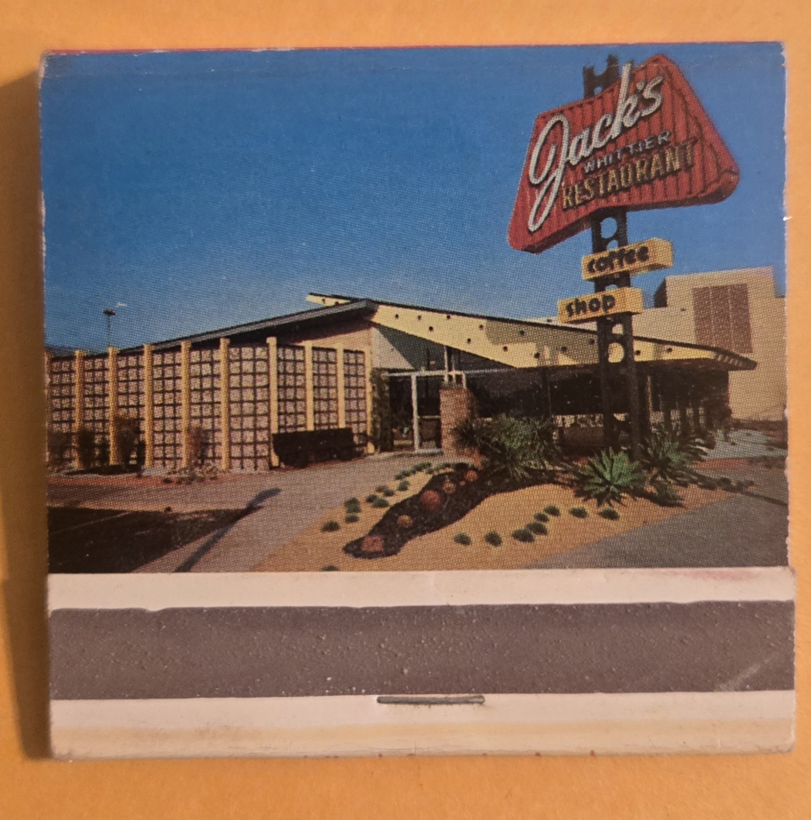 Jack\'s Beverly Fountain Whittier Blvd California Restaurant Unused Matchbook S26