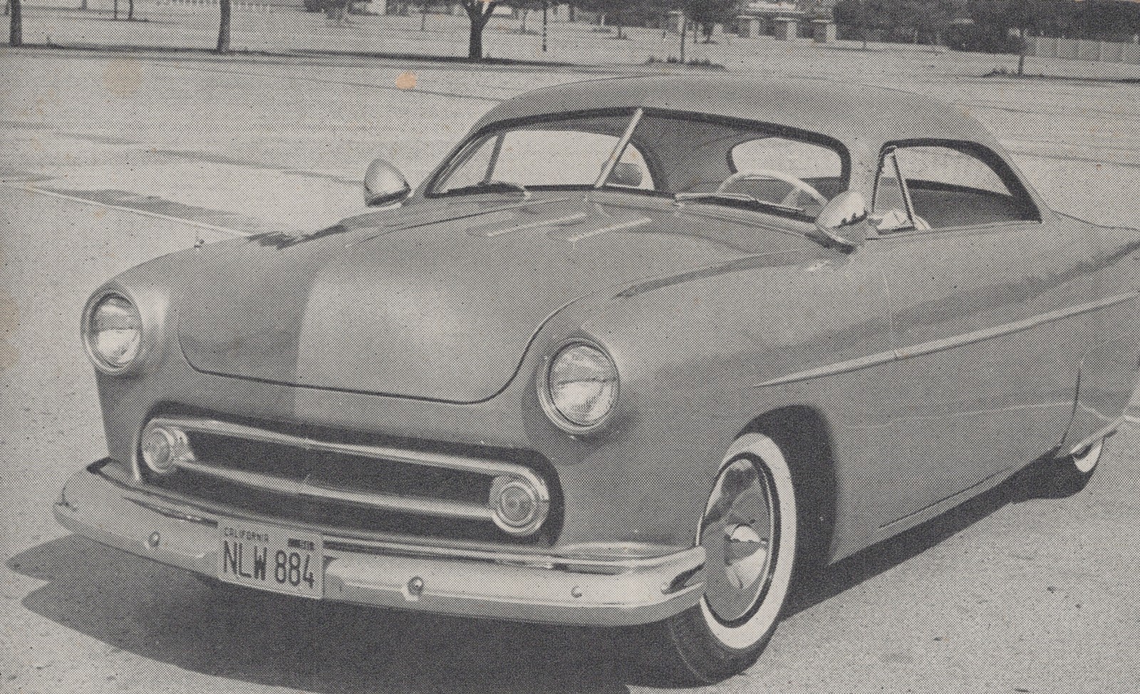 1951 Ford Custom Chopped Top Ron Coleman Custom Car Show Card Hot Rod Magazine