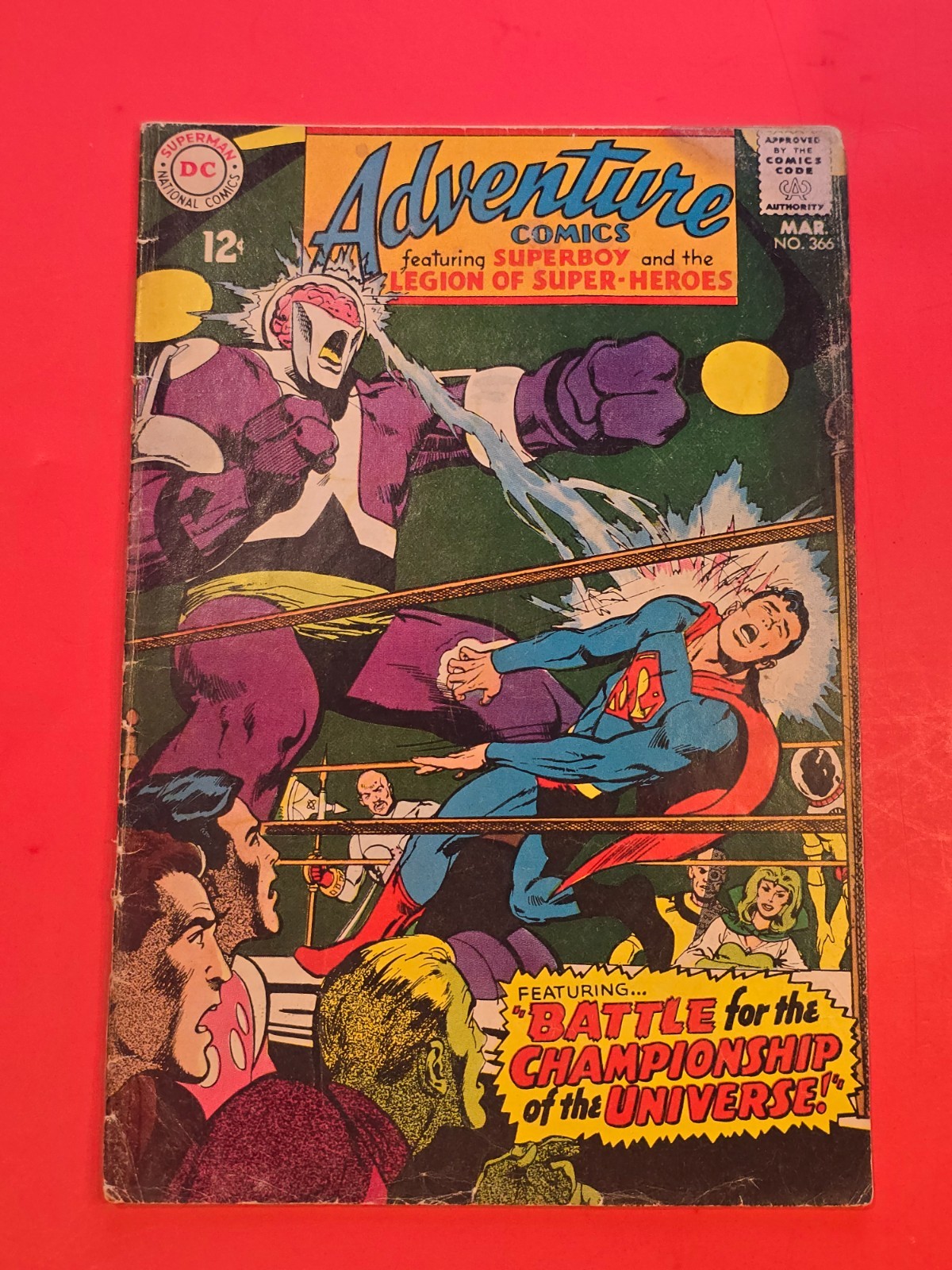 Adventure Comics #366 1968 DC Superboy Legion of Super-Heroes Neal Adams
