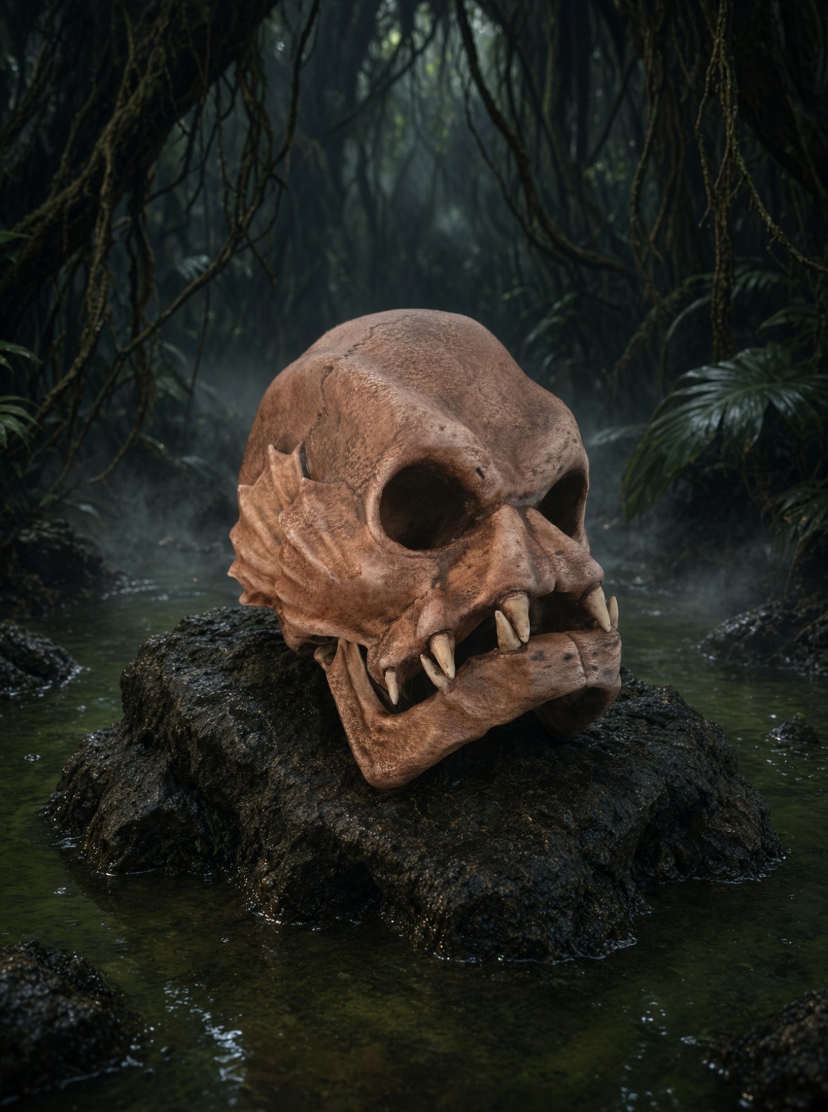 Creature from the Black Lagoon Gillman Skull Replica Display Prop Horror Monster Creature from the Black Lagoon Gillman Skull Replica Display Prop Horror Monster