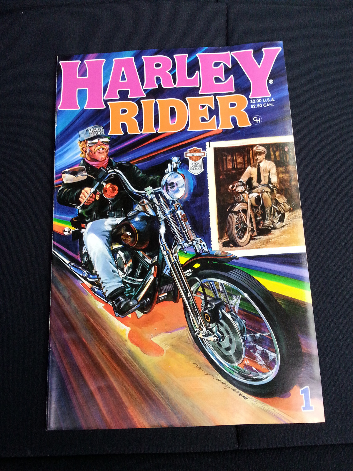 VIntage HARLEY RIDER COMIC - 1988 1ST EDITION Comic - MINT FROM SEALED CASE VIntage HARLEY RIDER COMIC - 1988 1ST EDITION Comic - MINT FROM SEALED CASE