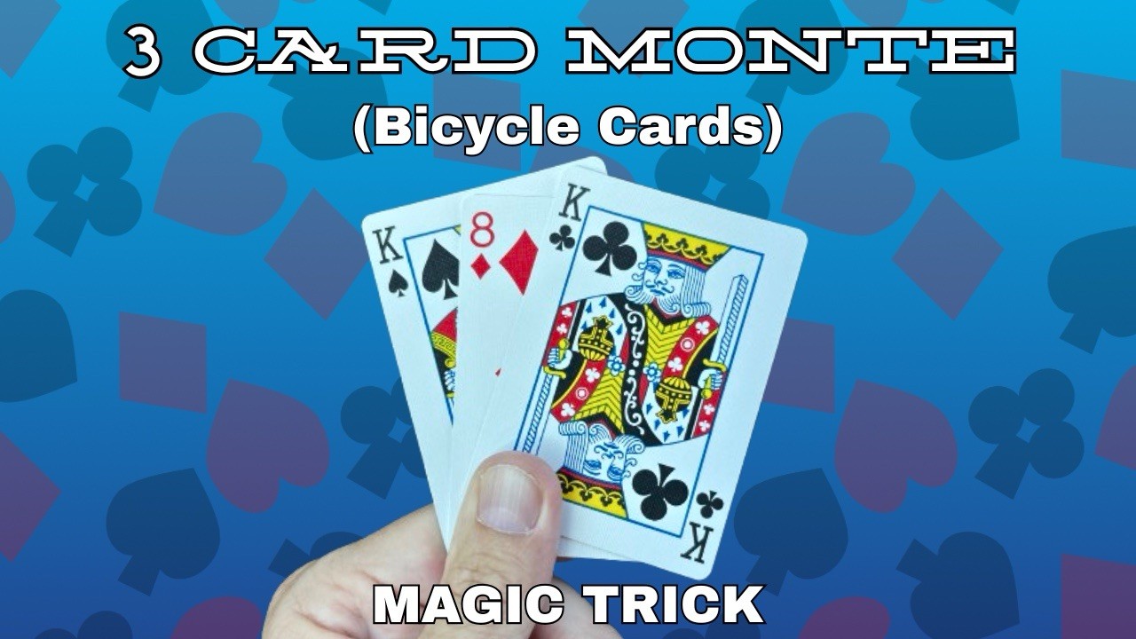 3 Card Monte - Easy Magic Trick With Blank Card - Bicycle Cards - Video Included 3 Card Monte - Easy Magic Trick With Blank Card - Bicycle Cards - Video Included